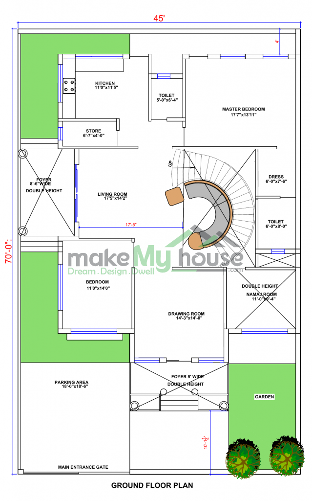 architecture drawing house plan