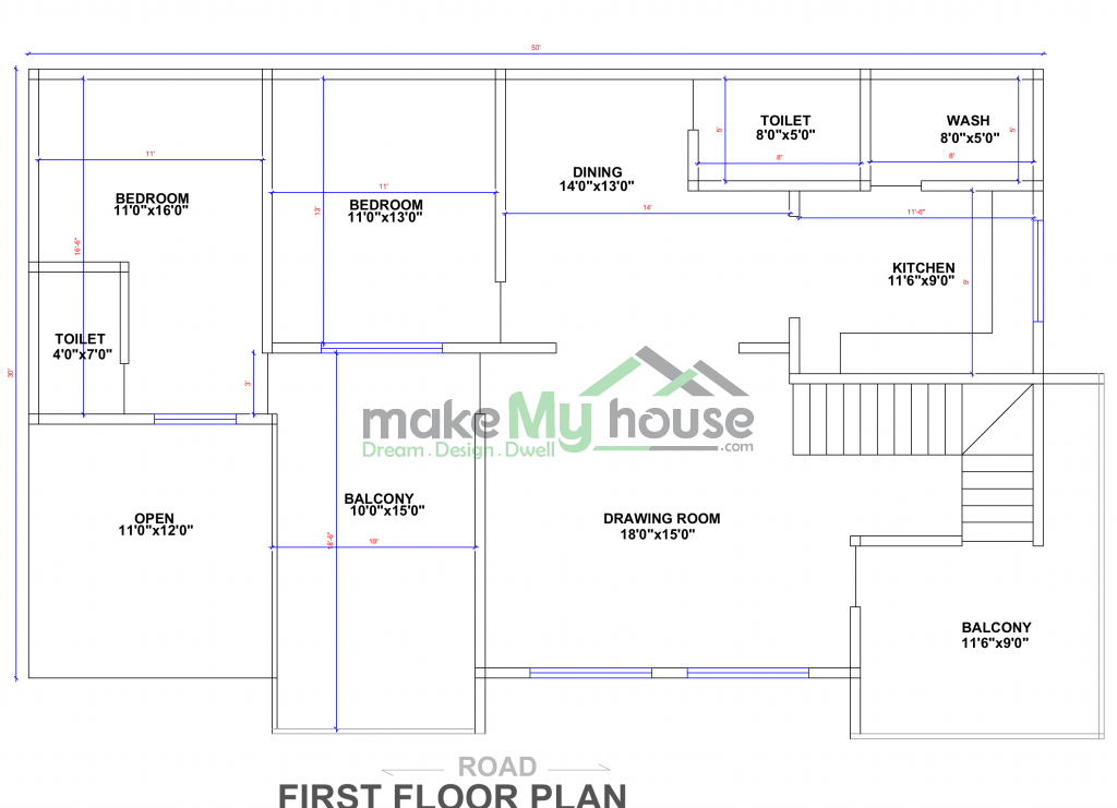 50x30 Floor Plan