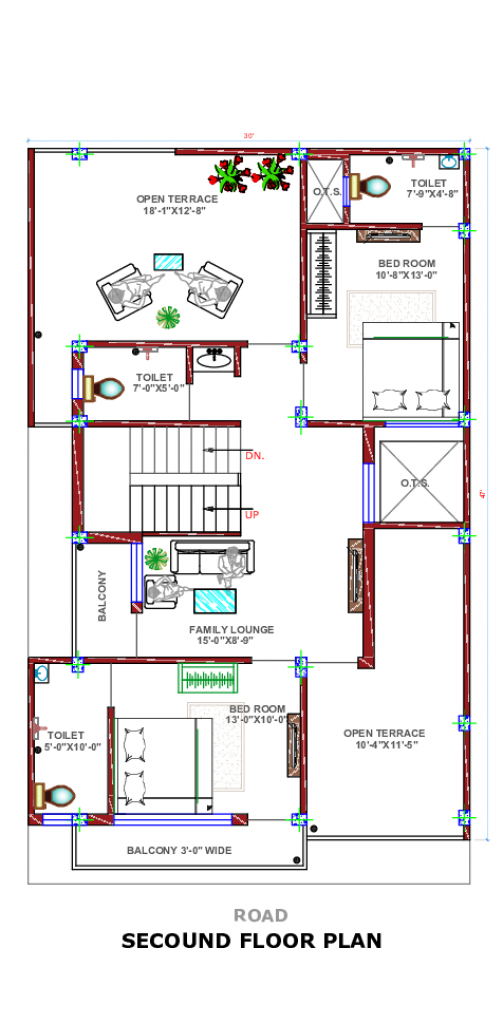 Three Floor House Design