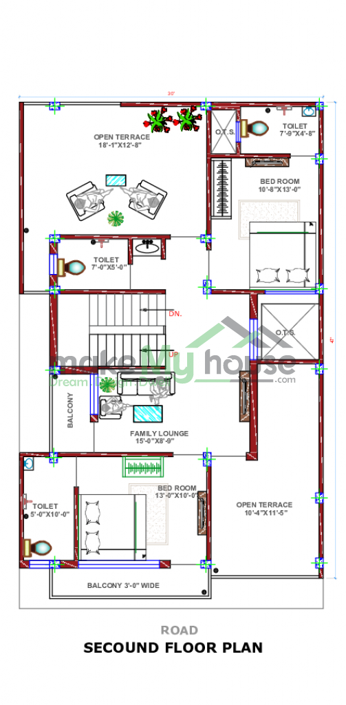 Three Floor House Design