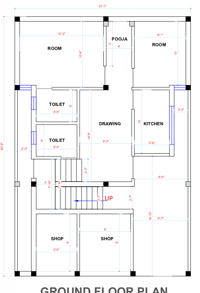 east facing floor plan 