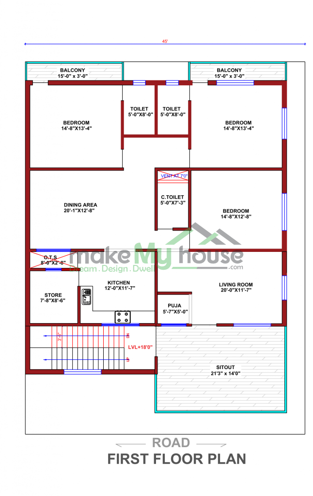 45x60 Floor Plan