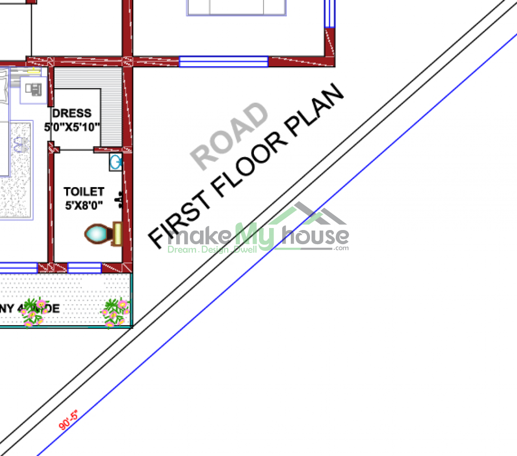 residential cum commercial building elevation