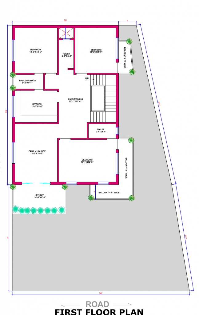 elevation design double floor