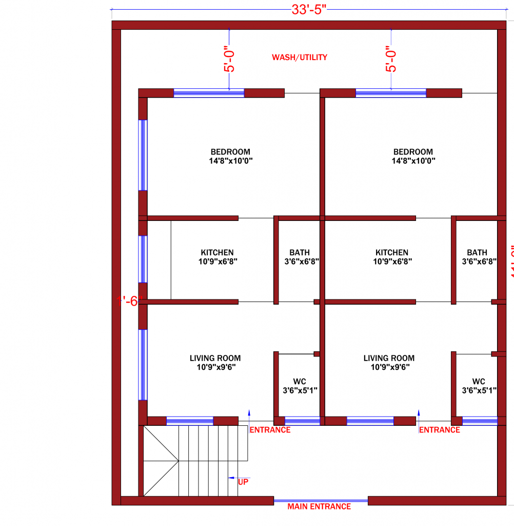 33x41 Floor Plan