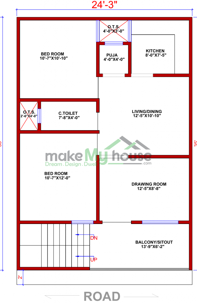 2 floor house plan