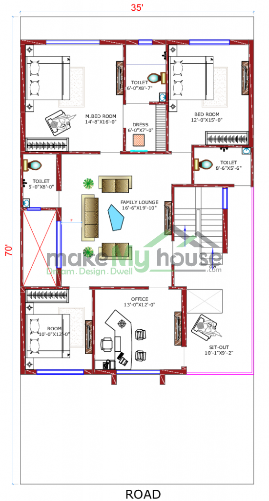 duplex 3d front elevation