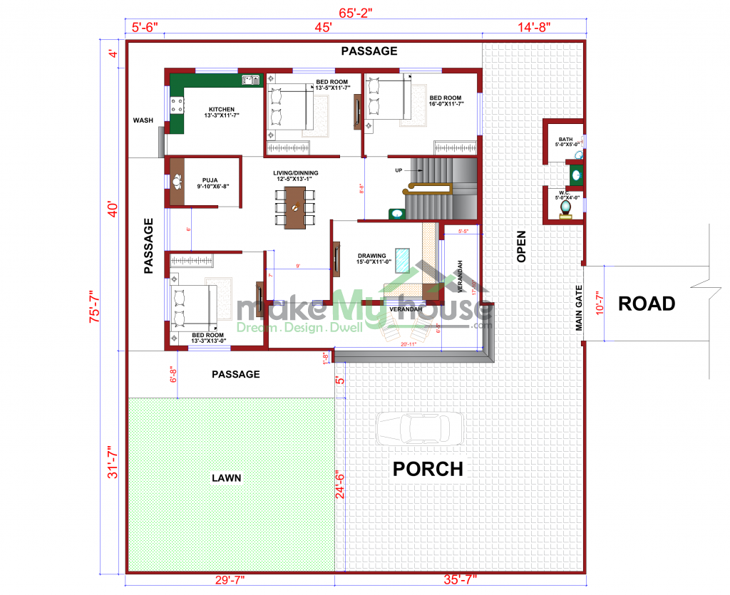 elevation design ground floor