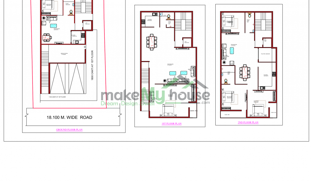 architecture drawing house plan