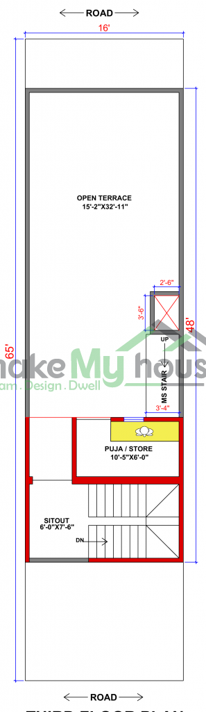 modern house plan elevation