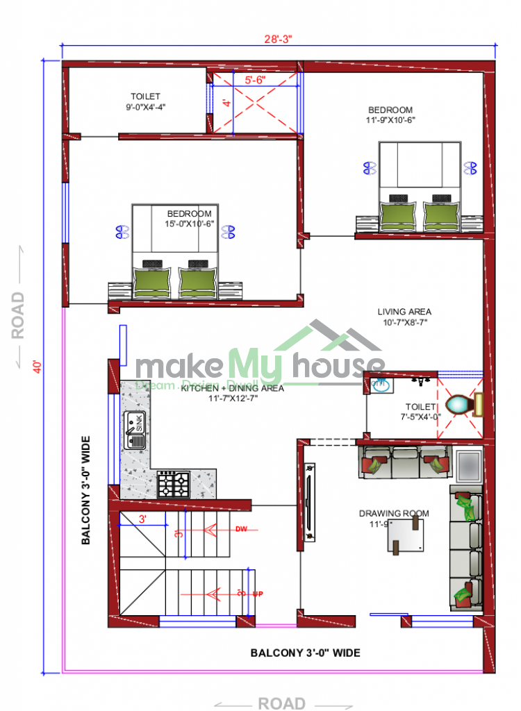 Duplex Floor Plan