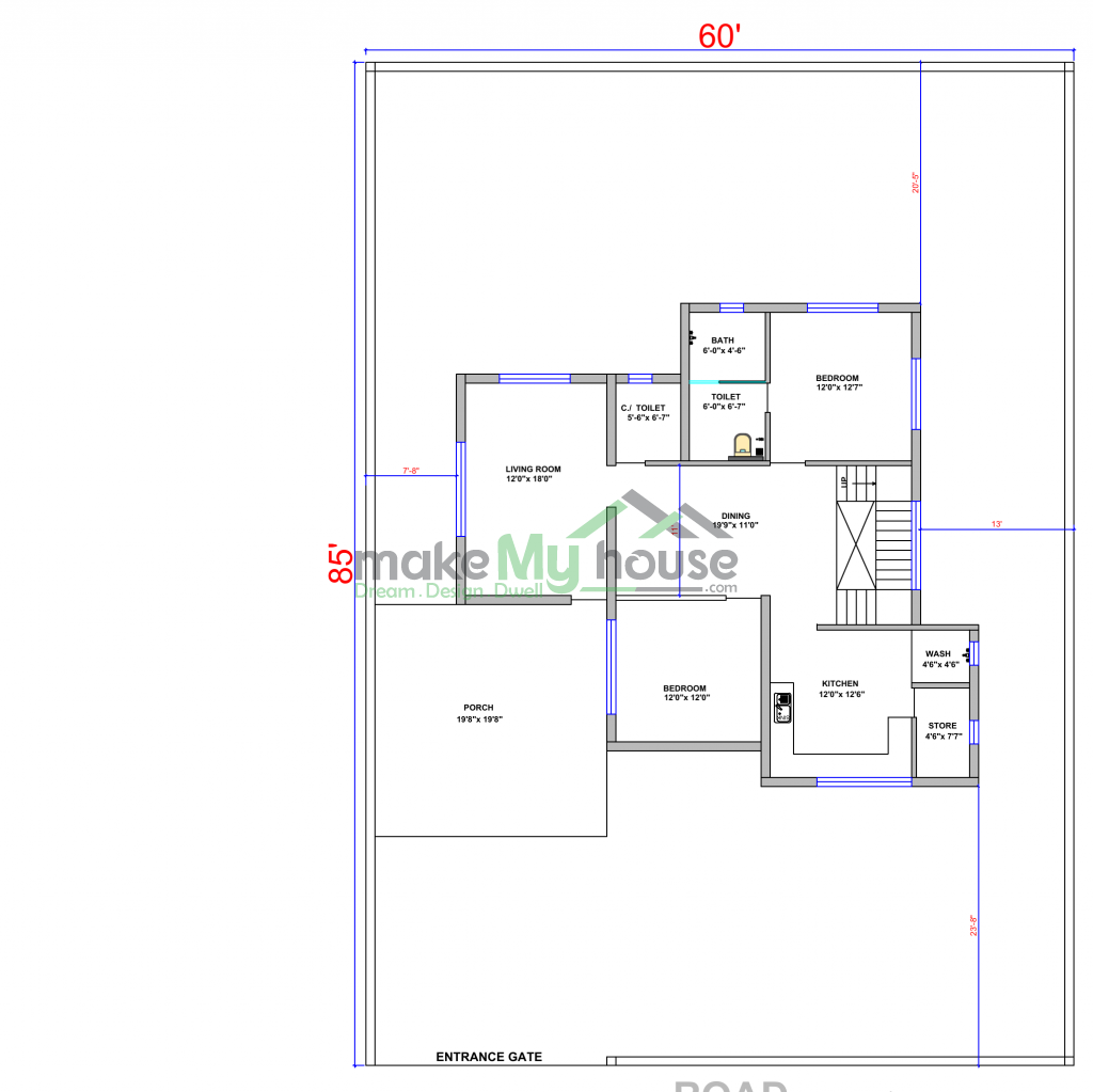 architecture drawing house plan