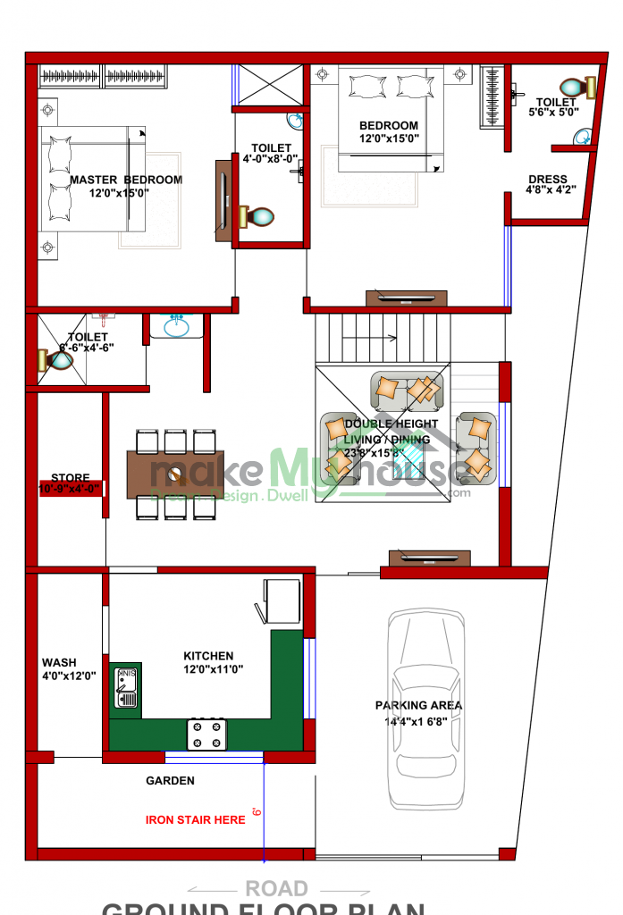 Duplex design floor plan