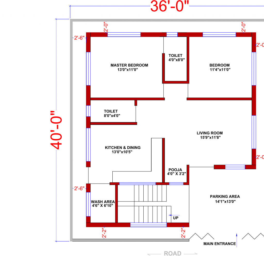 1 floor house plan