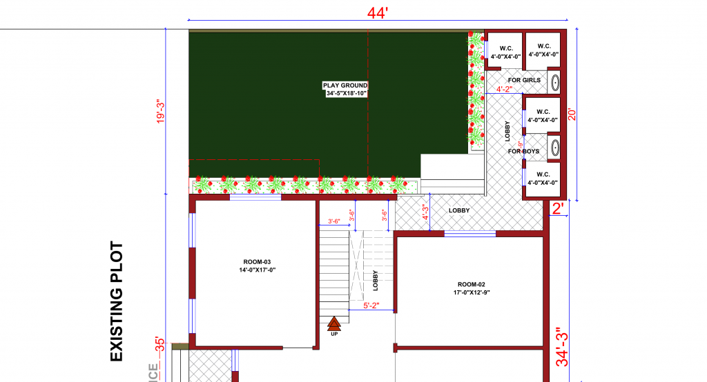 44x34 Floor Plan