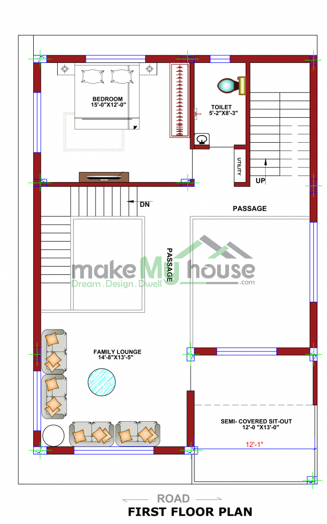 G+1 house design