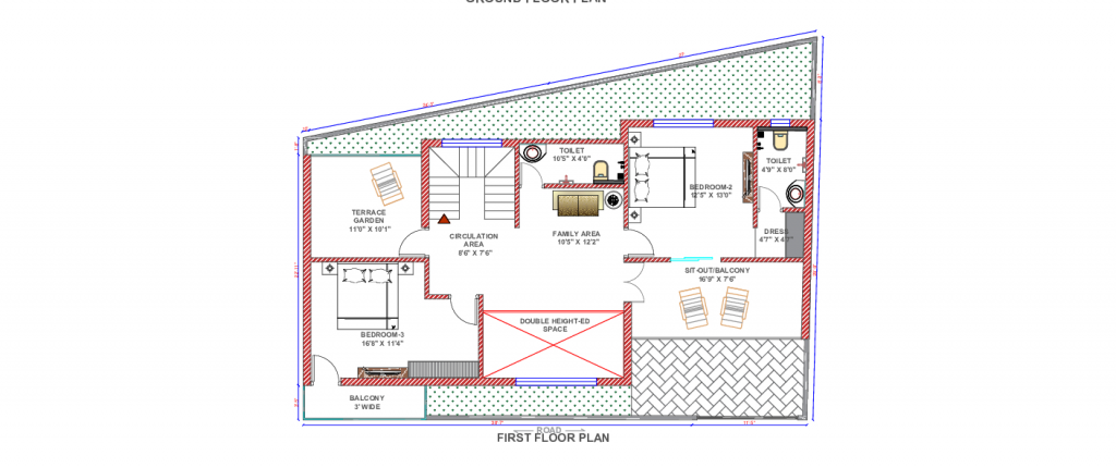  duplex residential floor plan