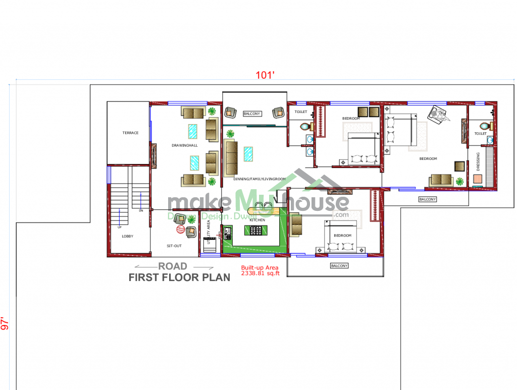 Double Story House elevation