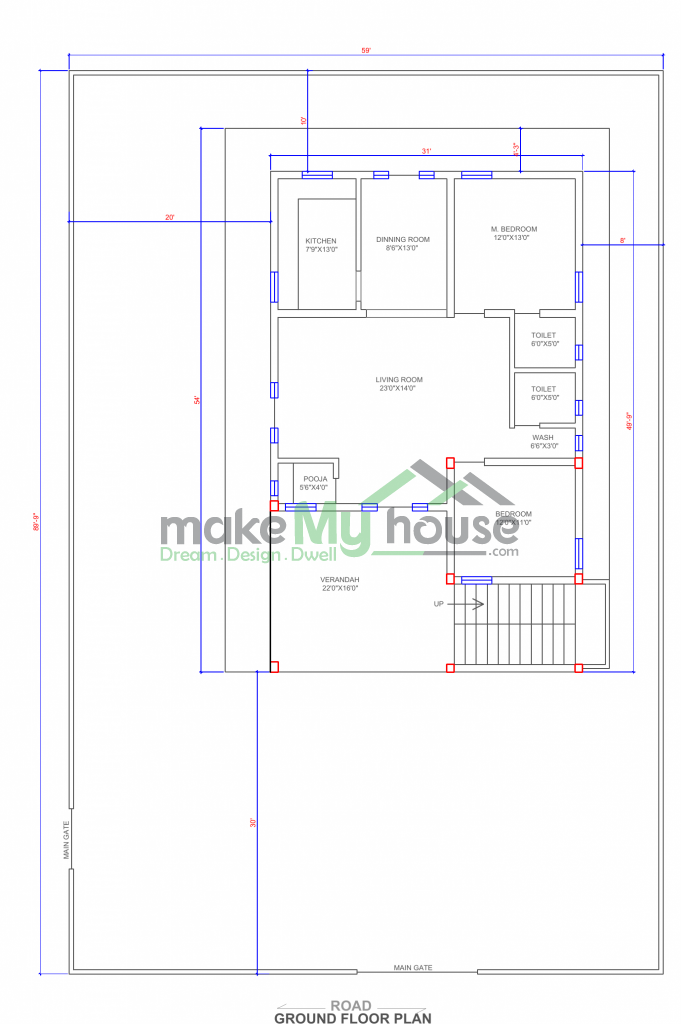 59X89 Floor Plan