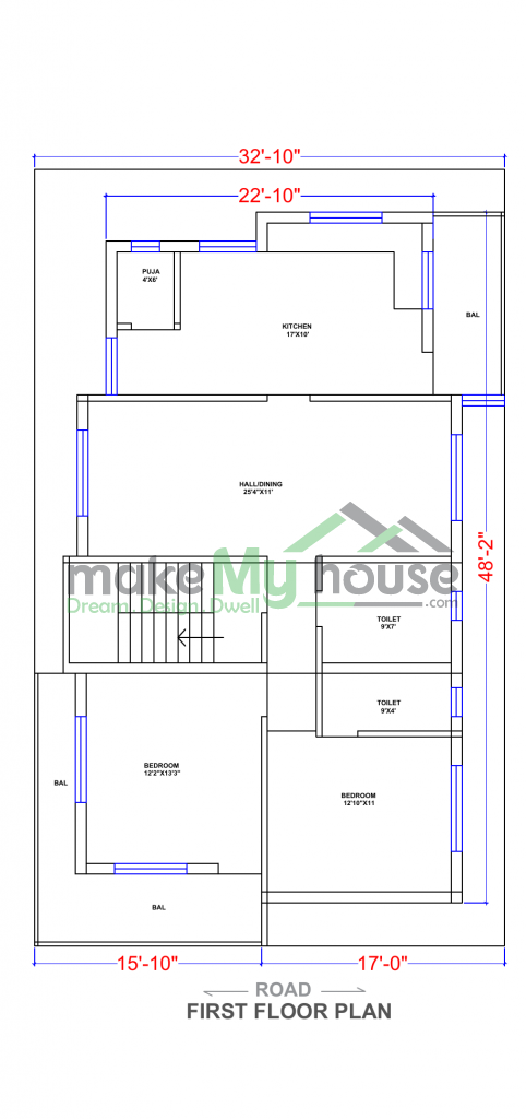 Triplex floor plan