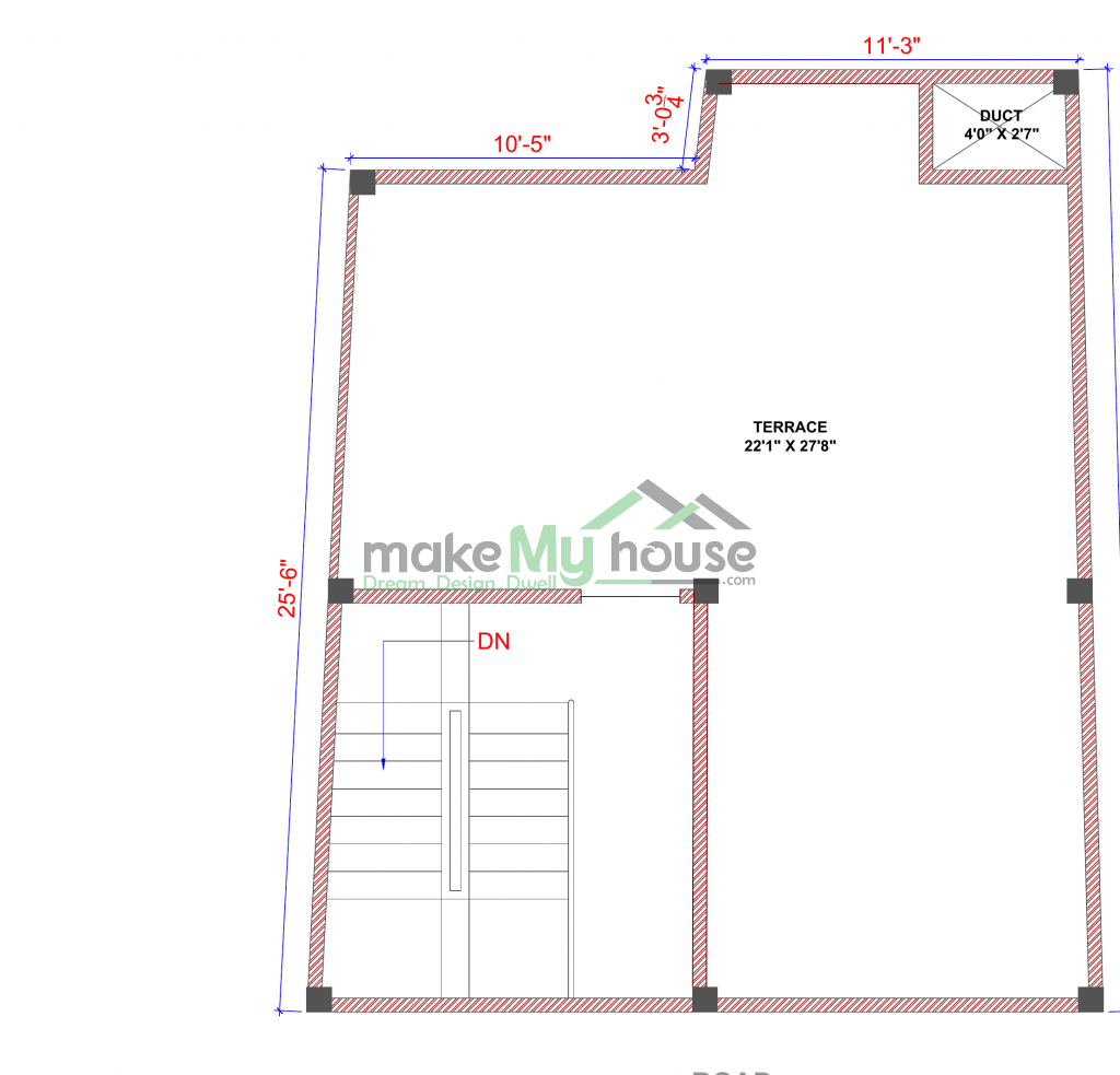 Triplex floor plan