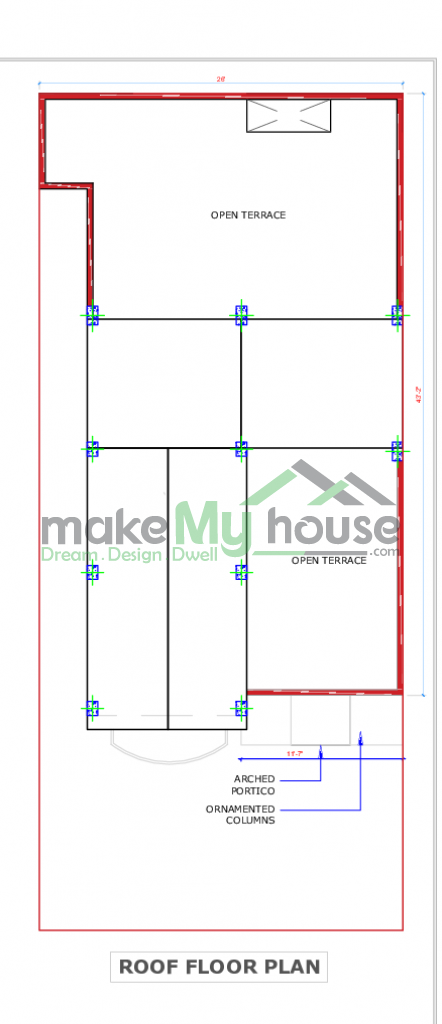 duplex residential floor plan