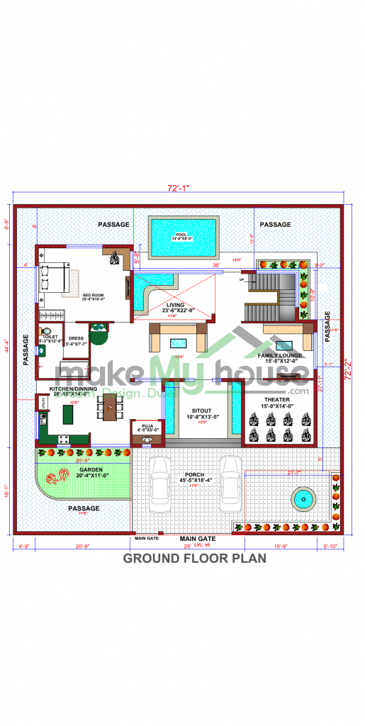 plan of indian house