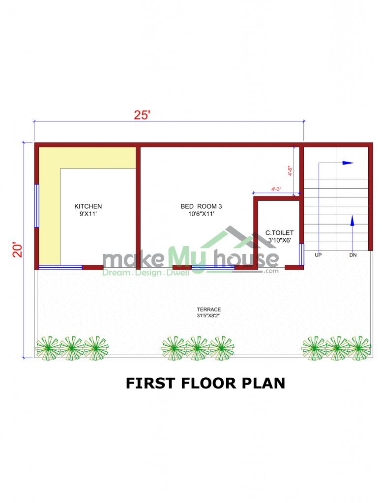 20x25 Floor Plan