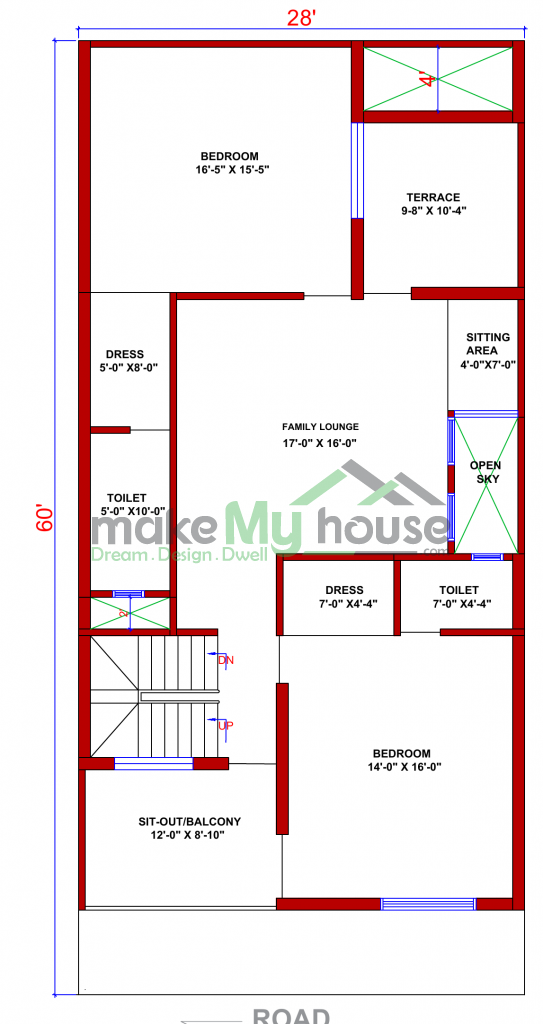 28x60 Floor Plan