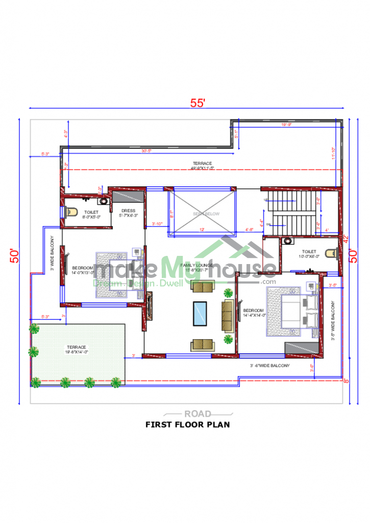 duplex residential floor plan