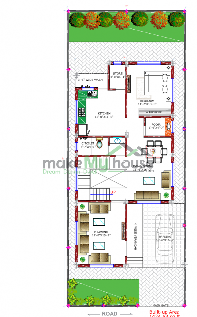 Double Storey House Elevation Design