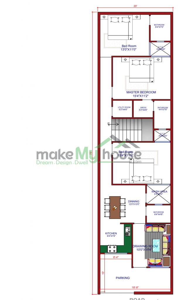 duplex floor plan