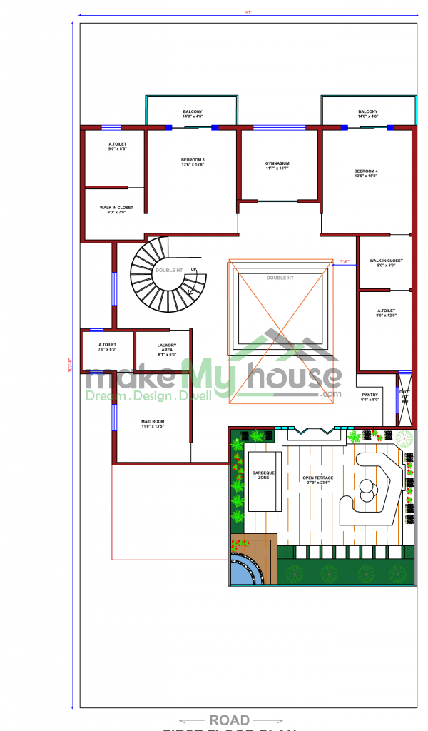 51X103 Floor Plan