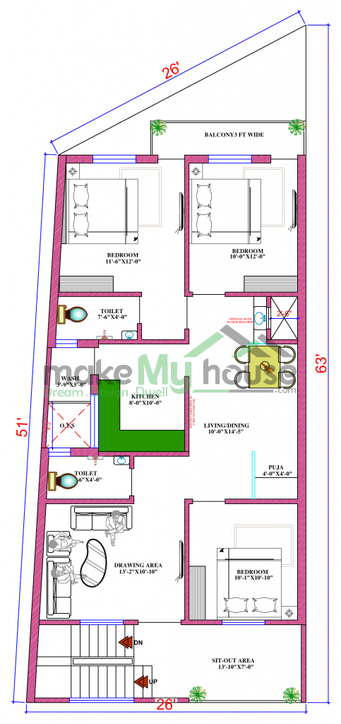 architecture drawing house plan