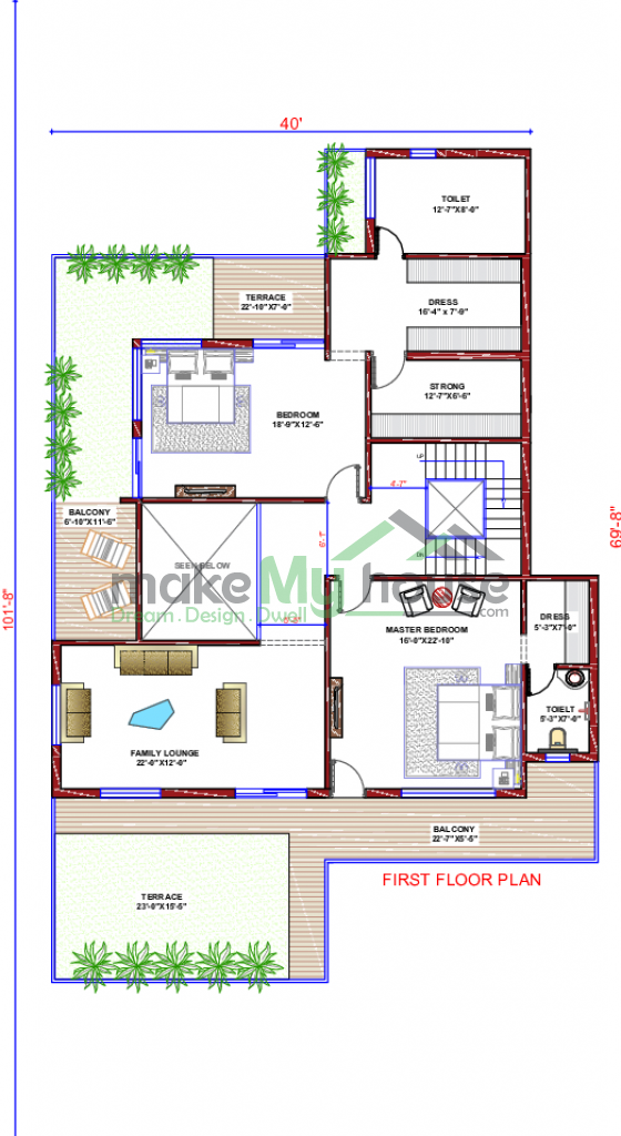 106x101 Floor Plan