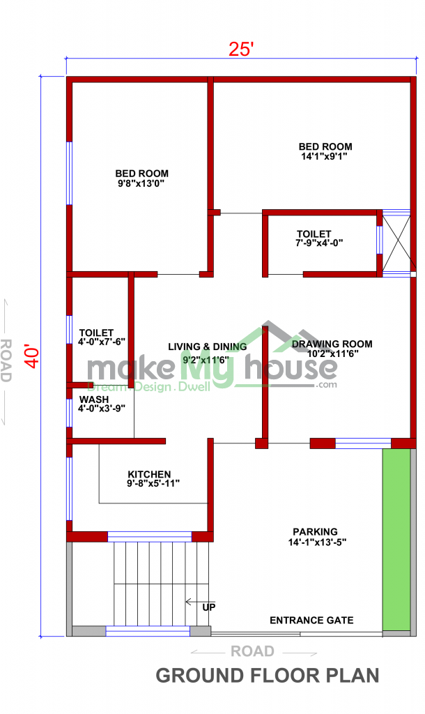 1 floor house plan