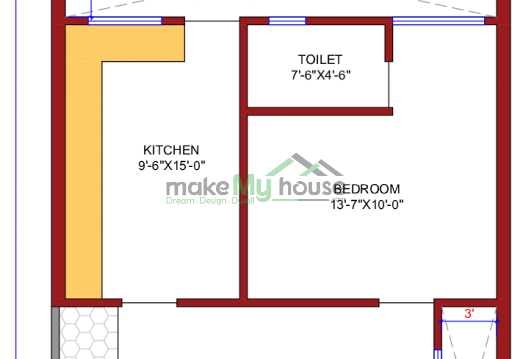 25x57 Floor Plan