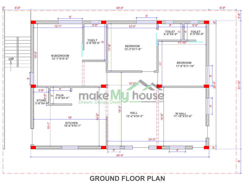 G+1 house design