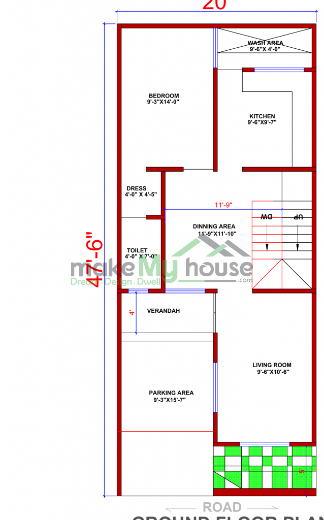 2 storey floor plan