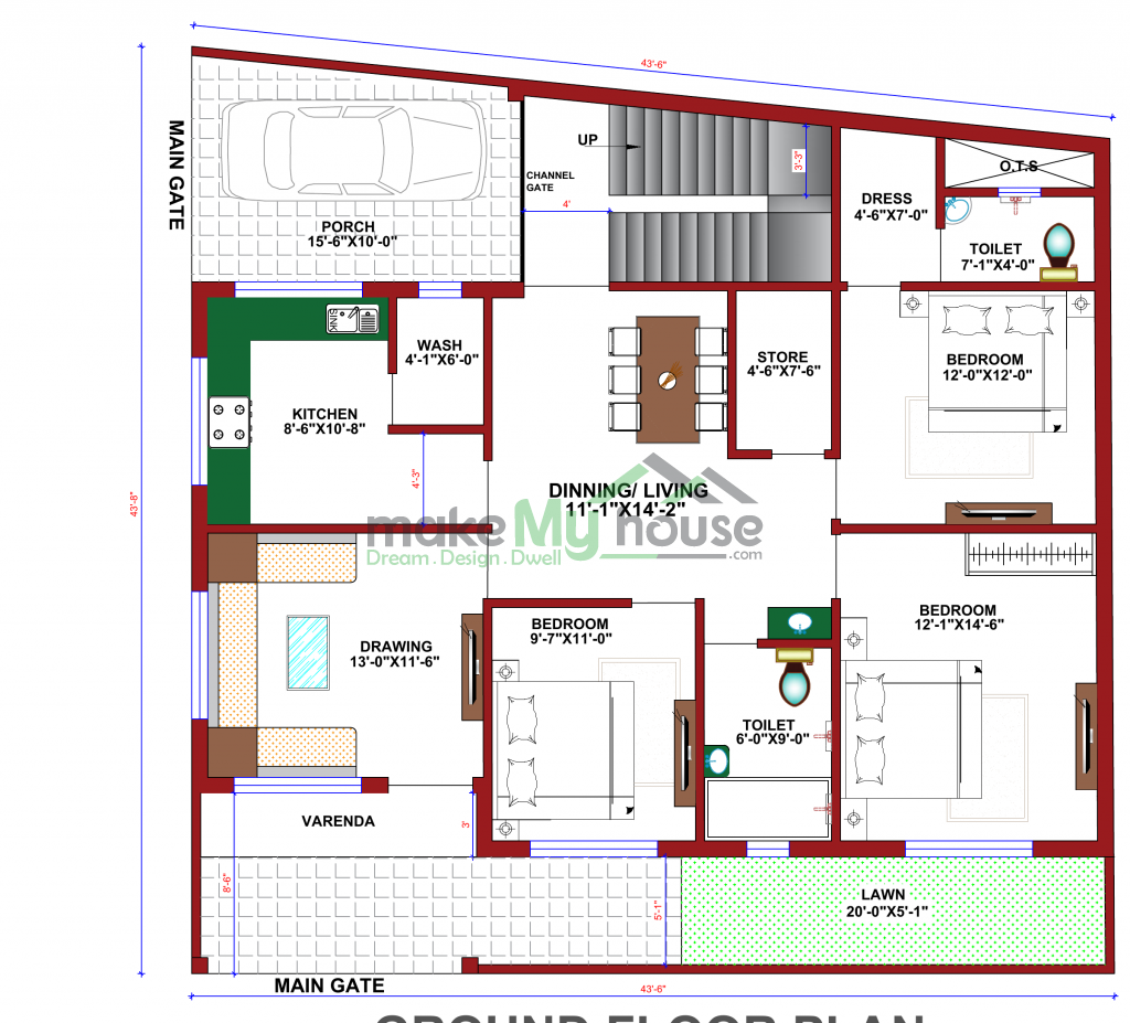 indian house building plan