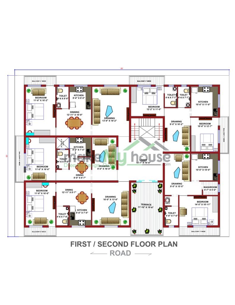 plan of indian house