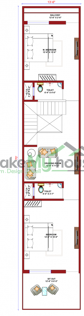 double storey house plan