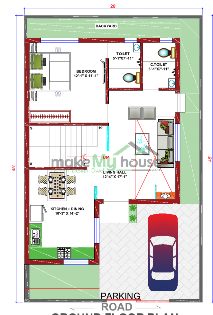 Duplex house elevation designs