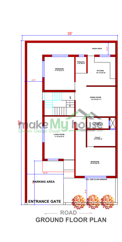 Triplex floor plan