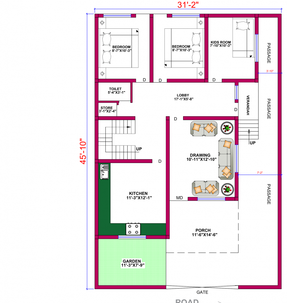 architecture drawing house plan