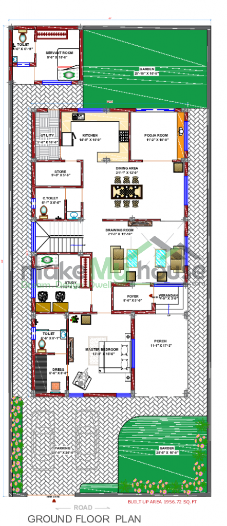 triple storey house elevation