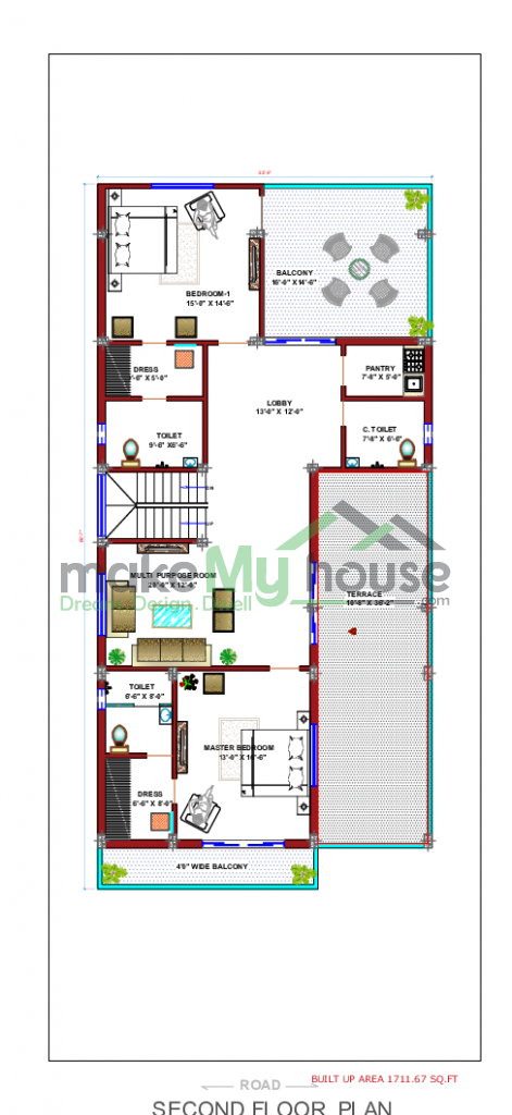 42x98 Floor Plan