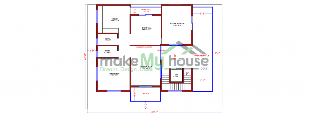 architecture drawing house plan