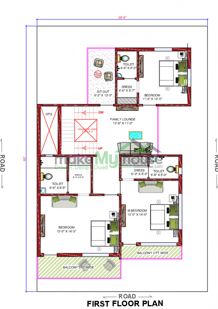 28x60 Floor Plan