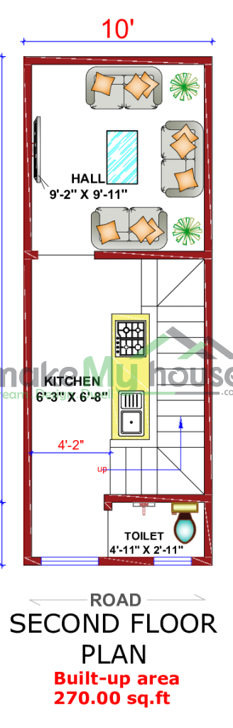 10x27 Floor Plan